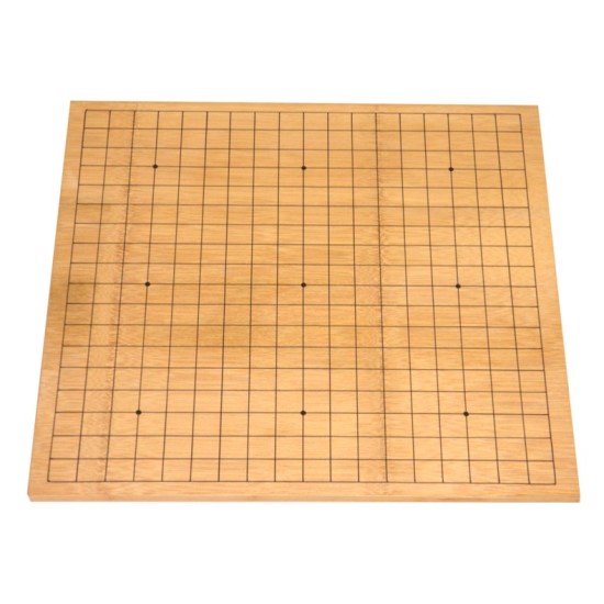 1 cm reversible bamboo go game board, 13x13 board on reverse side